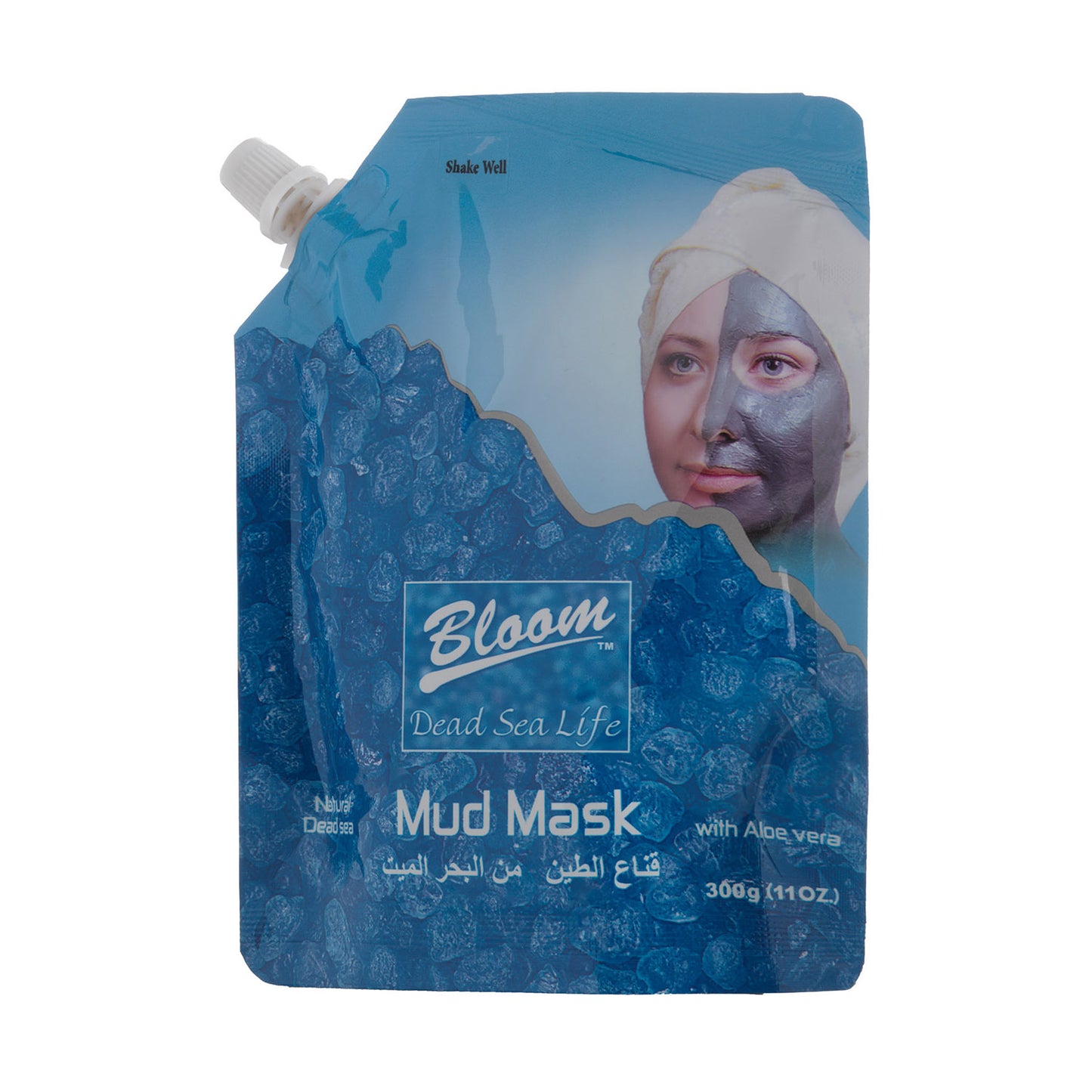 Bloom Dead Sea Mud Mask with Aloe Vera -  Nozzel bag  300g