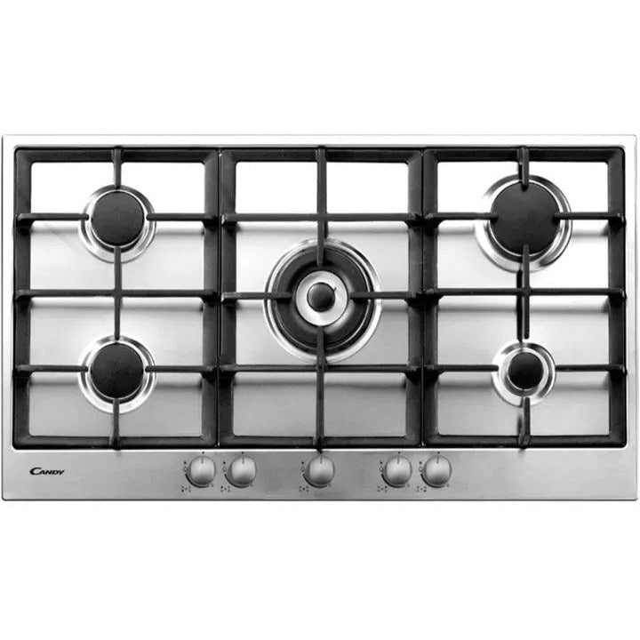 Built-in Candy Hobs 5 Burners 90.9cm Stainless Steel