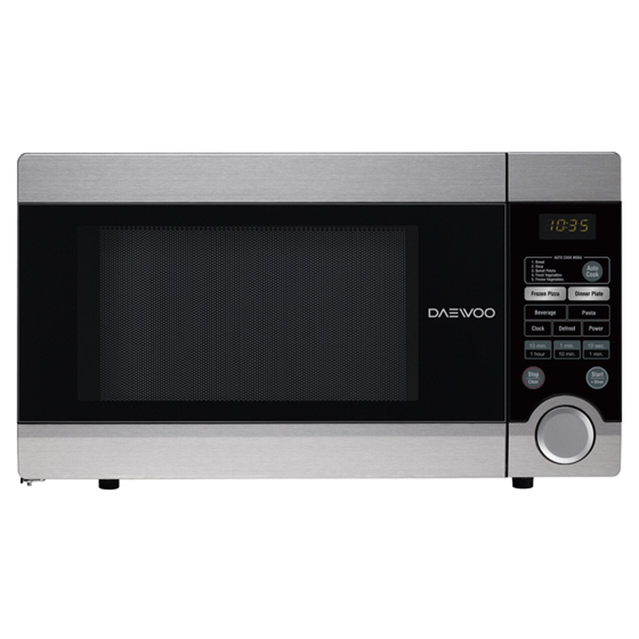 Daewoo microwave 31L 900W without grill stainless steel-KOR38S
