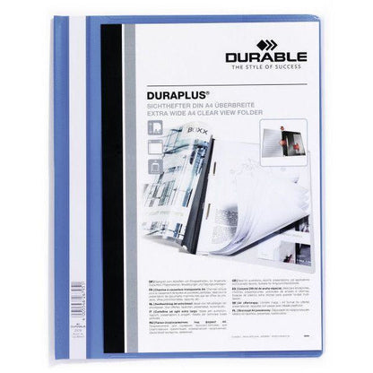 Durable Duraplus Extra Wide A4 Clear Folder