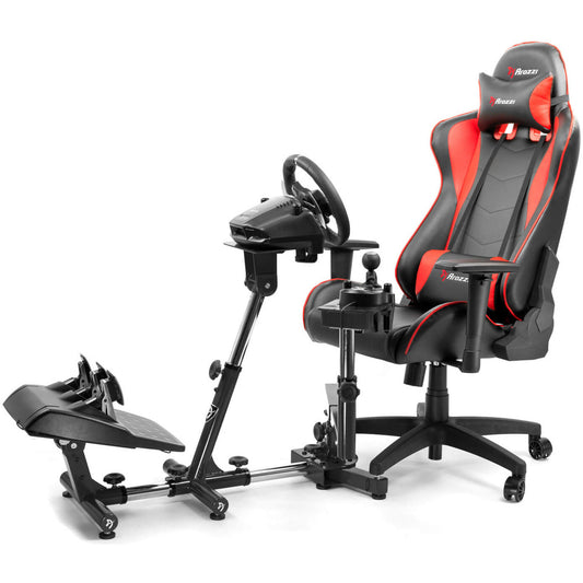 Arozzi Velocita Universal Racing Simulator Cockpit Compatible with Most Racing Sim Gear & Gaming Chairs Collapsible Telescopic and Portable - Black