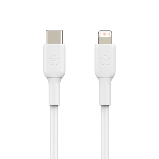 Belkin BOOST CHARGE USB-C Lightning Cable Braided 1M White ARCO0024763