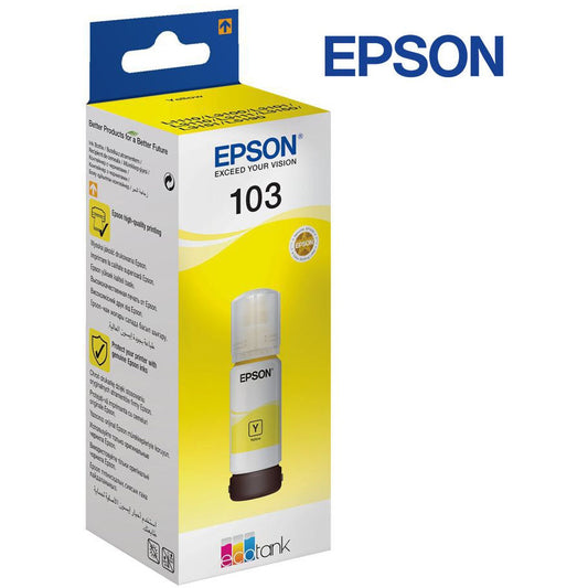 Genuine Epson 103 EcoTank Ink Bottle 65 ml - Yellow