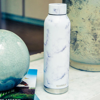 QUOKKA THERMAL SS BOTTLE SOLID MARBLE 630 ML