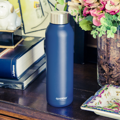 QUOKKA THERMAL SS BOTTLE SOLID MIDNIGHT BLUE 630 ML