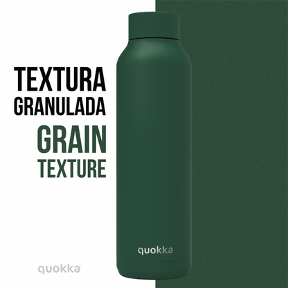 QUOKKA THERMAL SS BOTTLE SOLID DARK FOREST POWDER 510 ML