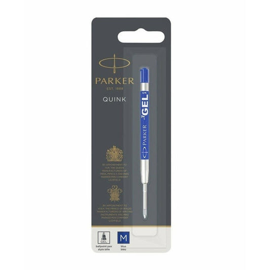 NEW Parker Quink Flow Gel Medium Tip Blue Refill