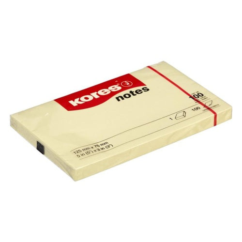 Kores Sticky Note Pad 125x75 mm 100 Sheet - Pack of 1