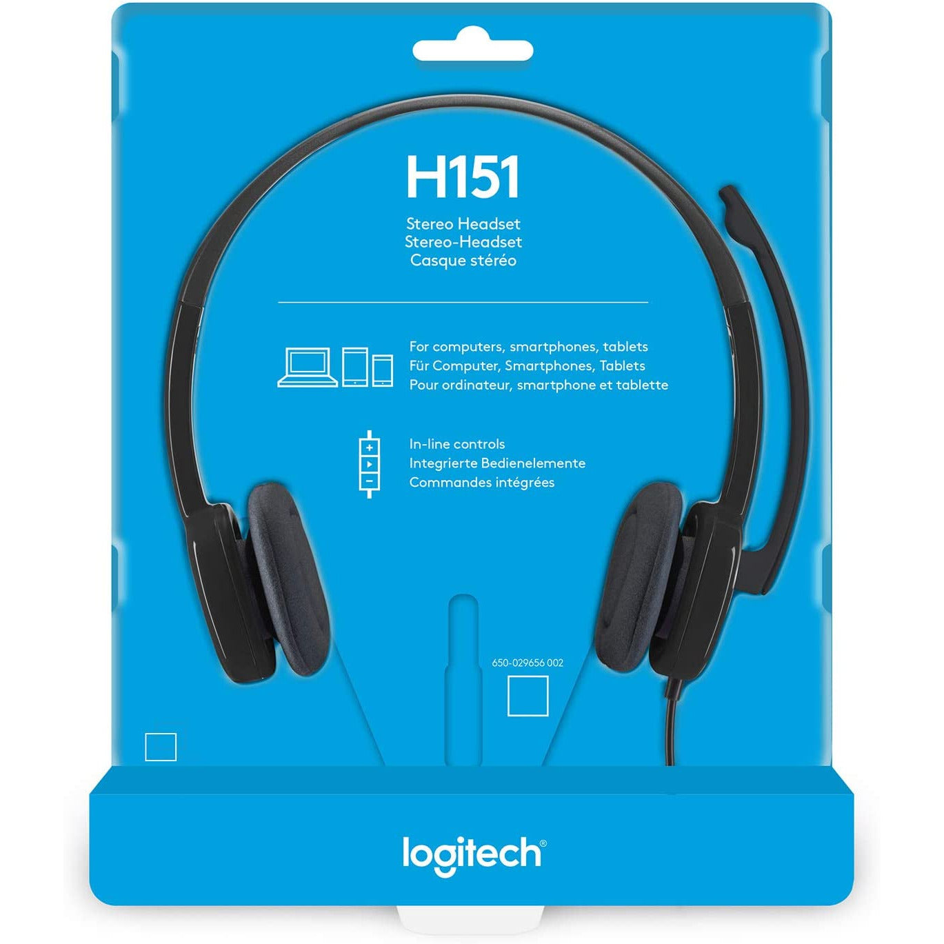 Logitech H151 Stereo Headset w/ Mic 3.5mm Audio Jack