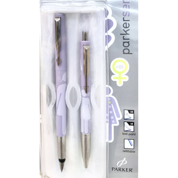 Parker Series No.03 Vector Ballpoint & Fountain Pen Set - Female