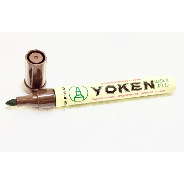 Yoken Permanent Marker Fine Tip - Brown