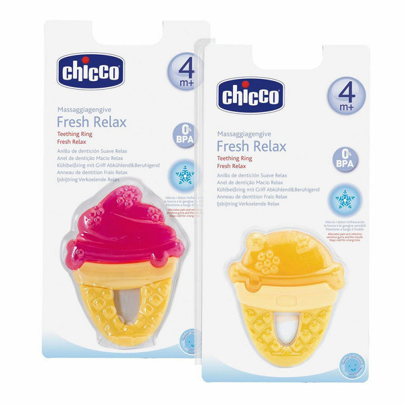 Chicco Fresh Relax Ice Cream Teether, Fuschia