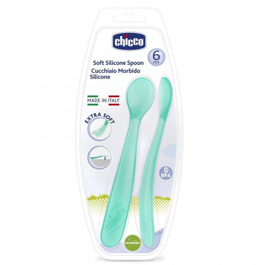 SOFT SILICON SPOON BI- PACK BOY 6M+
