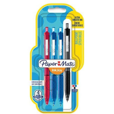 Paper Mate Inkjoy 300RT Retractable 1.0mm Ballpoint - Pack of 4
