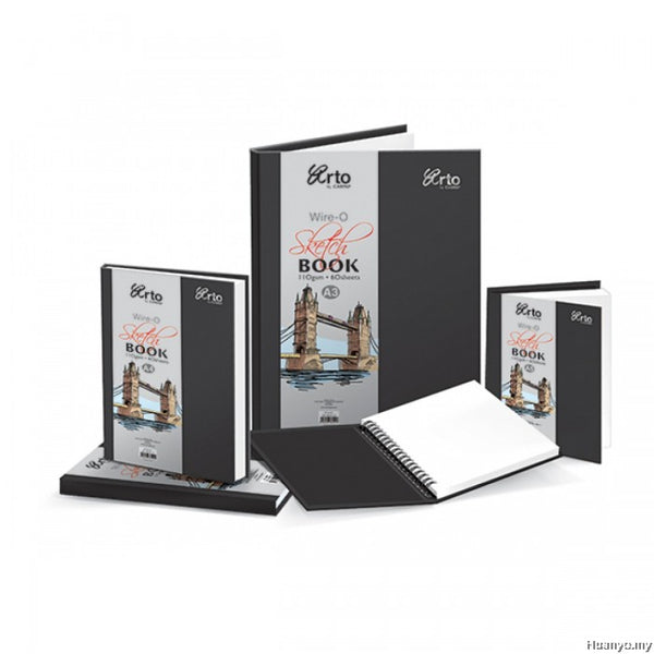 CampAp Arto Wire-O Sketch Book 110 GSM - A5