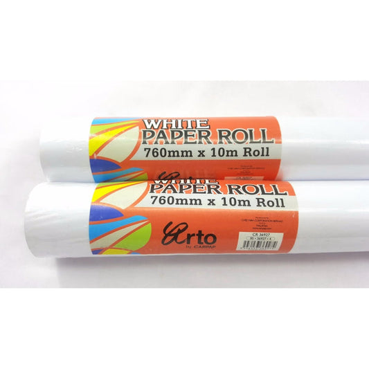 CampAp White Paper Roll - 10M