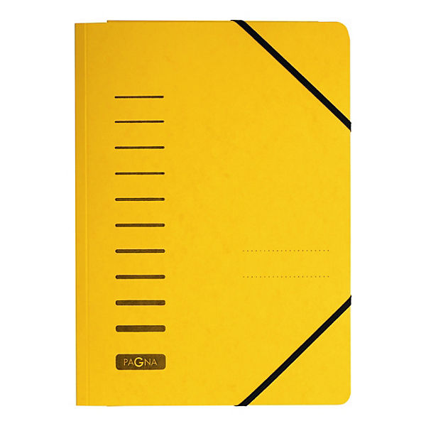 Pagna 3 Flap Carton Folder with Elastic  - A4