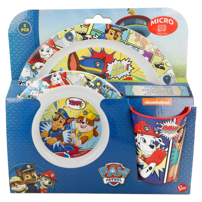 STOR 3 PCS KIDS MICRO SET IN STANDARD BOX PAW PATROL COMIC