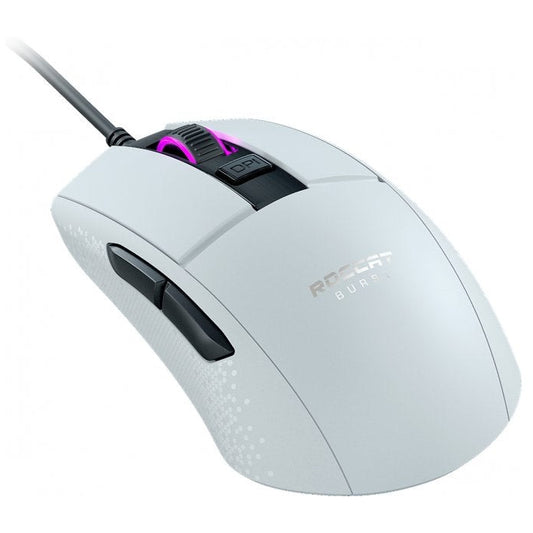 ROCCAT Burst Core Optical Wired Gaming Mouse, White