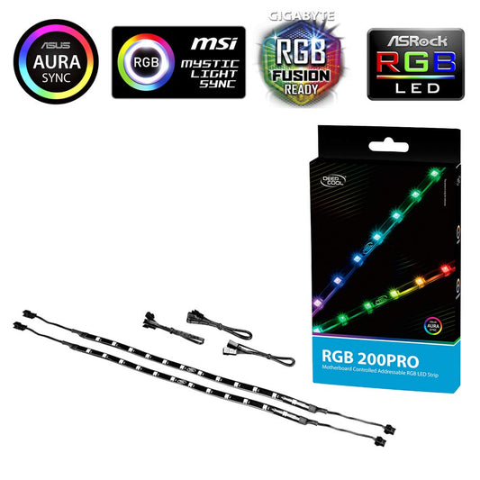Deepcool RGB 200 PRO Colour Addressable LED Strip Magnetic Lighting Kit