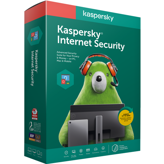 KASPERSKY lab Internet Security 2020 4 Devices 1 Year
