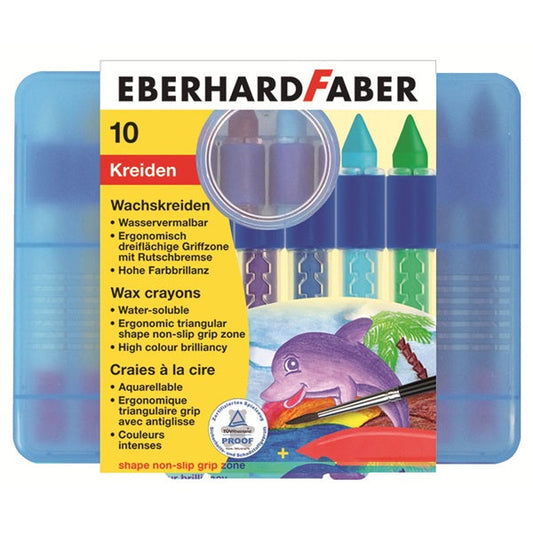 Eberhard Faber Wax Crayons - Set of 10