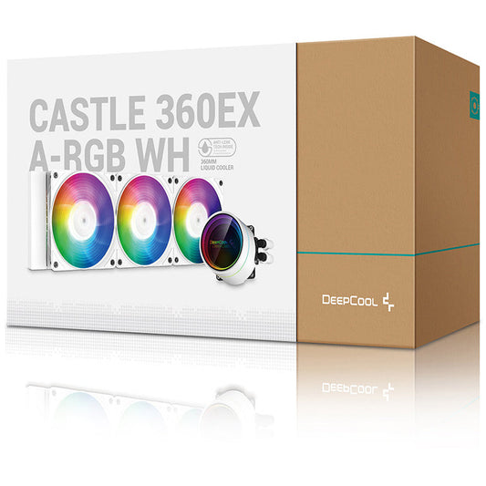 DEEPCOOL Castle 360EX A-RGB AIO Liquid Cooler Anti-Leak Technology - White