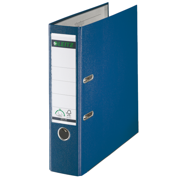 Leitz 180° LAF Box File Plastic Laminated 80mm Wide Spine - Foolscap Size