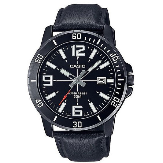 Casio, MTP-VD01BL-1BVUDF, Men's Watch - Leather