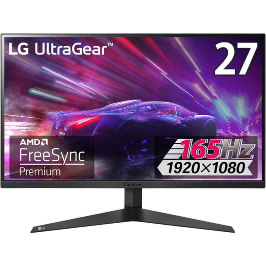 LG 27GQ50F-B UltraGear 27 Full HD 165Hz 1ms Motion Blur Reduction AMD FreeSync Premium - Black