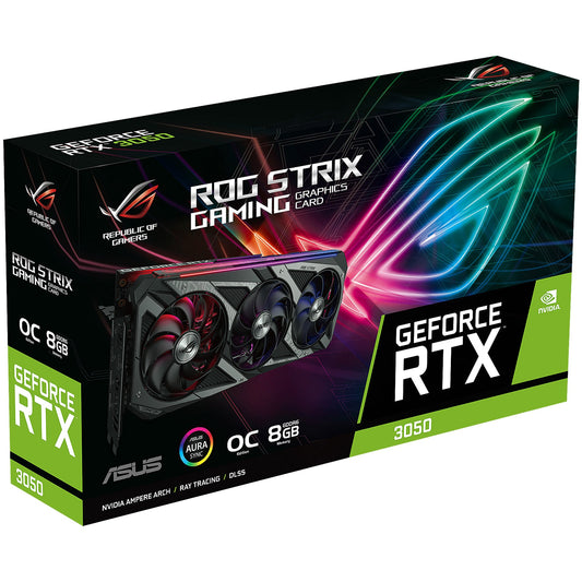 ASUS ROG Strix GeForce RTX 3050 8GB GDDR6 OC Edition PCI Express 4.0 Video Card