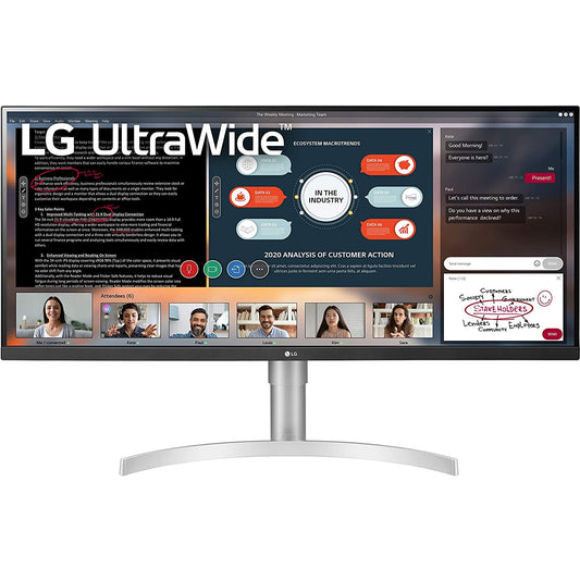 LG 34WQ650-W 34 UltraWide Full HD IPS 100Hz HDR400 AMD FreeSync USB Type-C & Adjustable Stand