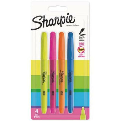 Sharpie Accent Chisel Tip Pocket Highlighter Set - Pack of 4