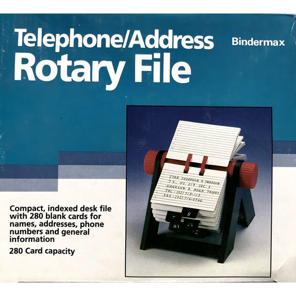 Bindermax Telephone/Address Rotary File - 280 Cards