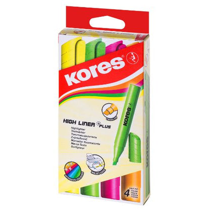 Kores Highlighter - Set of 4