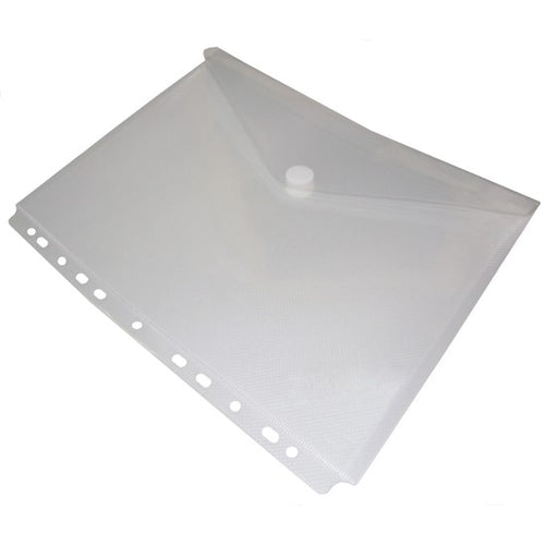Bindermax Clear Envelope Pocket File with Filing Tab A4