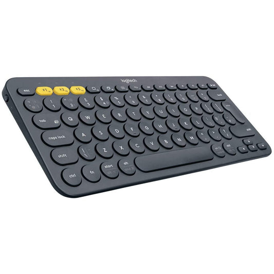 Logitech K380 Multi-Device Bluetooth Keyboard up to 3 Devices Arabic / English Layout – Dark Grey