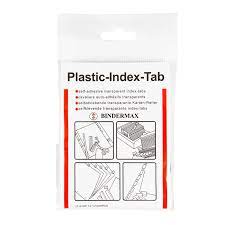 Bindermax 38x12 mm Plastic Index Tabs - Pack of 15