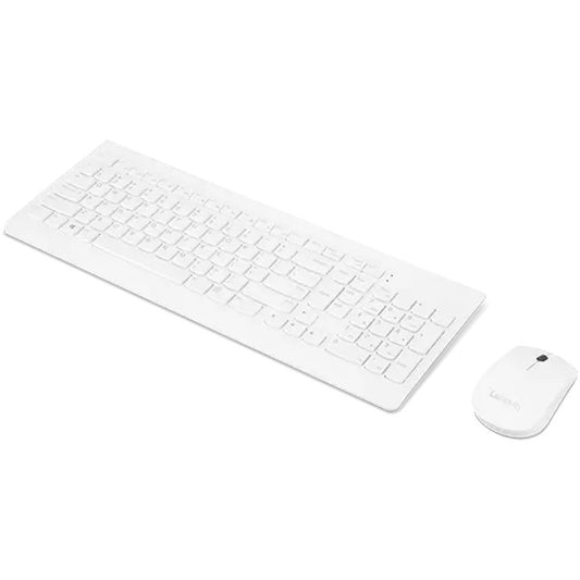 Lenovo 510 Wireless Combo Keyboard & Mouse Combo عربي / إنجليزي - أبيض