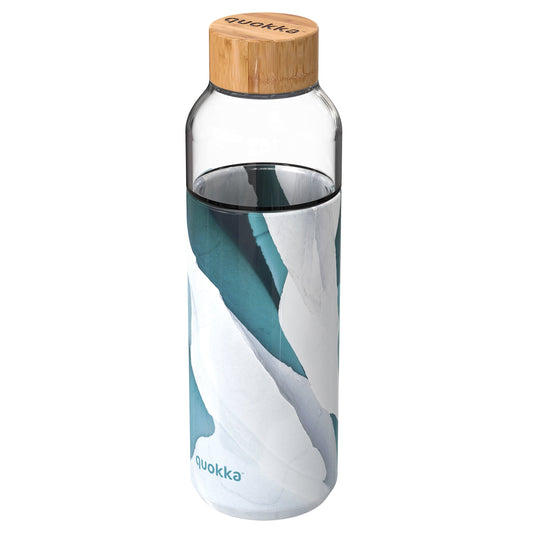 QUOKKA GLASS BOTTLE WITH SILICONE COVER FLOW 660 ML ICEBERG
