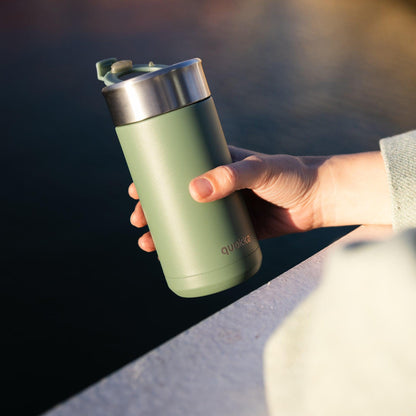 QUOKKA THERMAL STAINLESS STEEL COFFEETEA TUMBLER WITH INFUSER ABBEY 400 ML