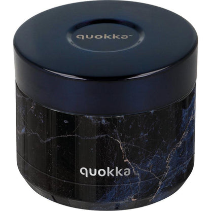 QUOKKA THERMAL SS FOOD JAR WHIM BLACK MARBLE 369 ML