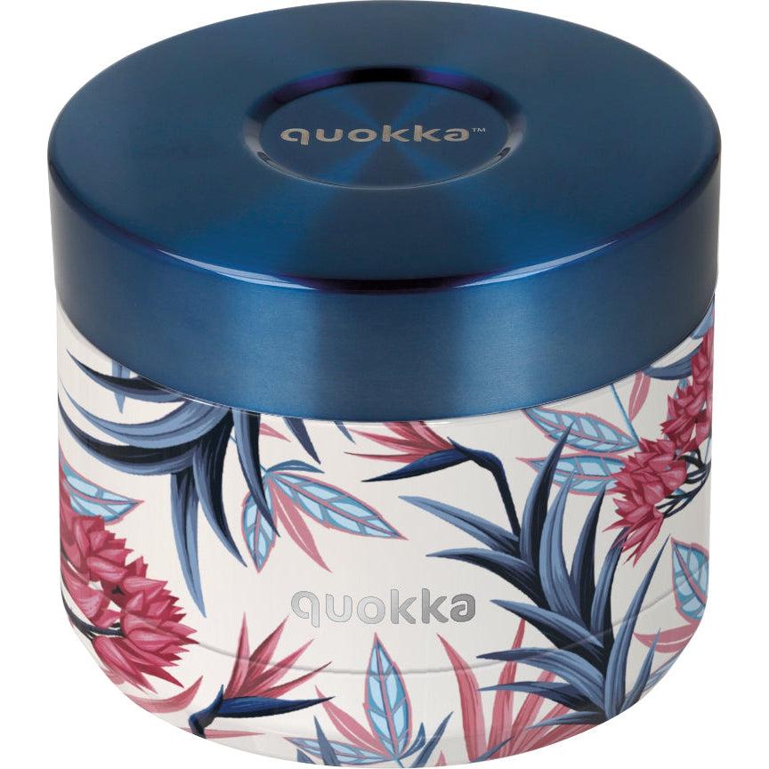 QUOKKA THERMAL SS FOOD JAR WHIM BLUE GARDEN 369 ML