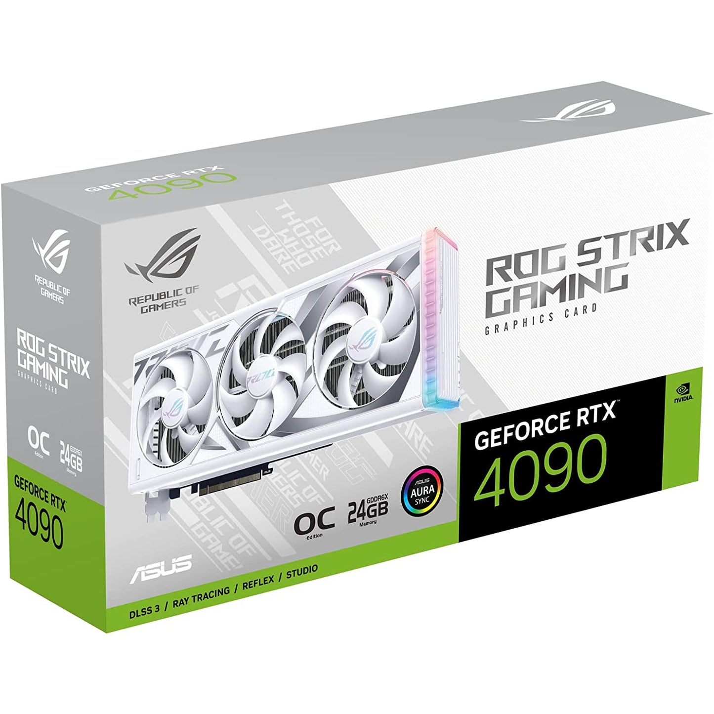 ASUS ROG Strix GeForce RTX 4090 White OC Edition Gaming Graphics Card