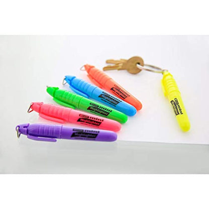 Sharpie Accent Mini Highlighters with Keychain - Pack of 6