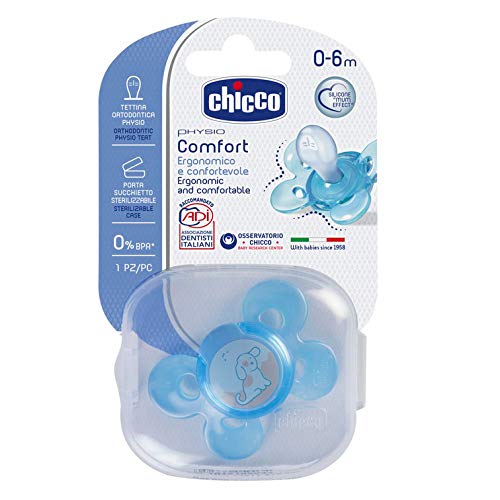 "SOOTHER PH.COMFORT BLUE SIL 0-6M 1PC C
"
