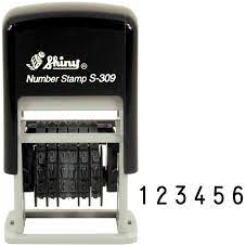 Shiny Self-Inking Numbering Stamp