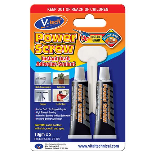 Power Screw “ Instant Grab Adhesive