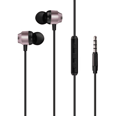 Energizer In-Ear Wired Earphones With Microphone, Rose Gold - CIA10