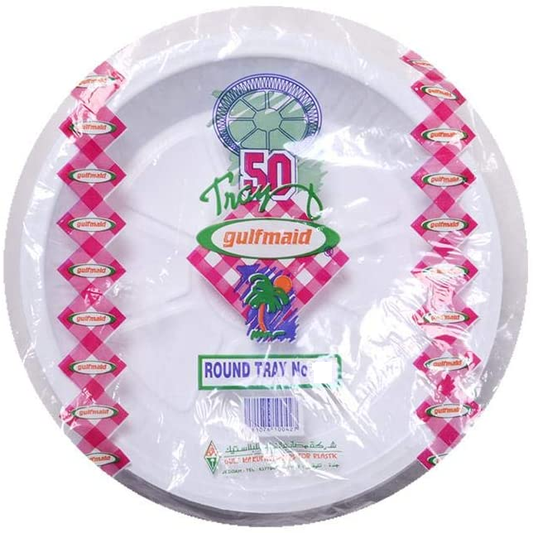 Gulfmaid Plastic Plate round No.26 -50 PCS